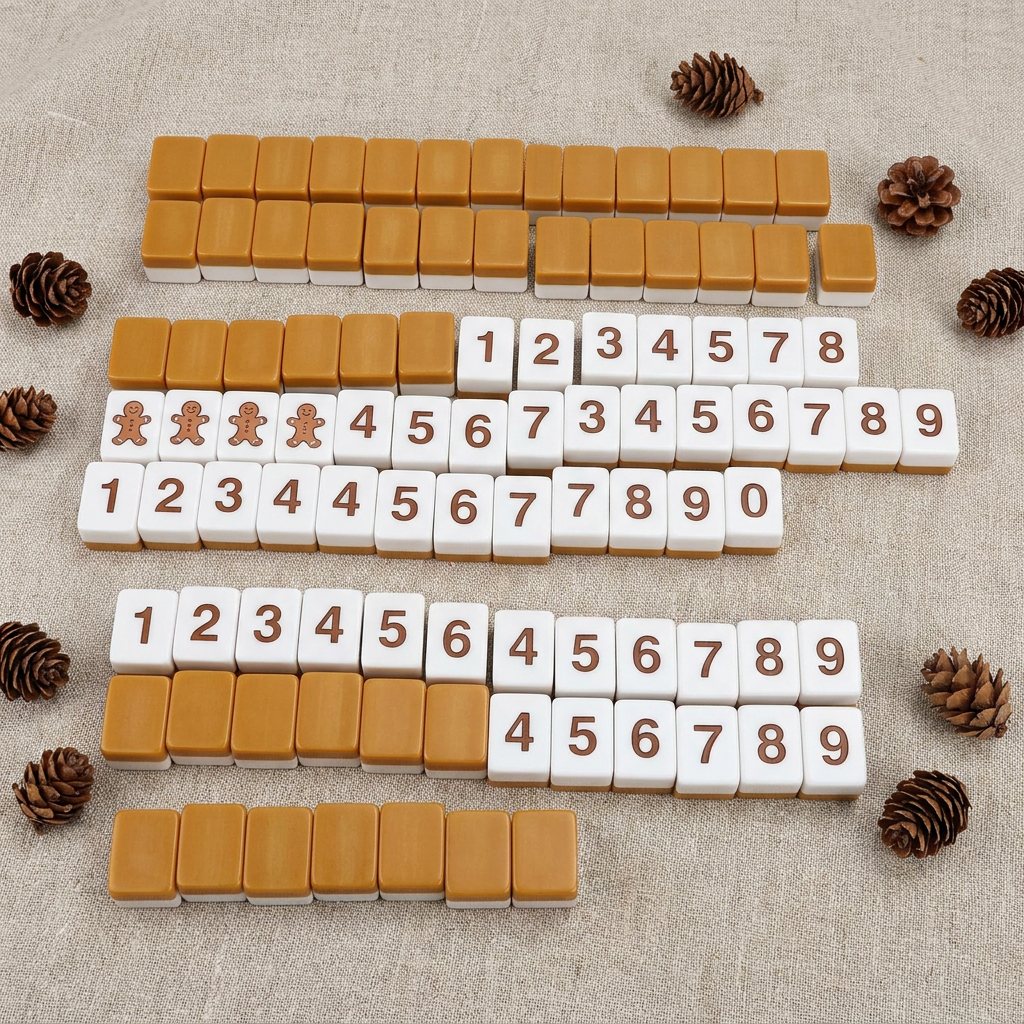166-Tile Translucent Lucite American Mahjong Set detail