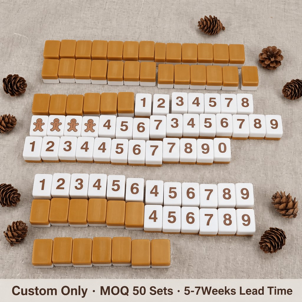 166-Tile Translucent Lucite American Mahjong Set