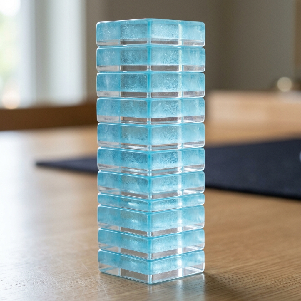 166-Tile Snowflake Acrylic American Mahjong Set detail