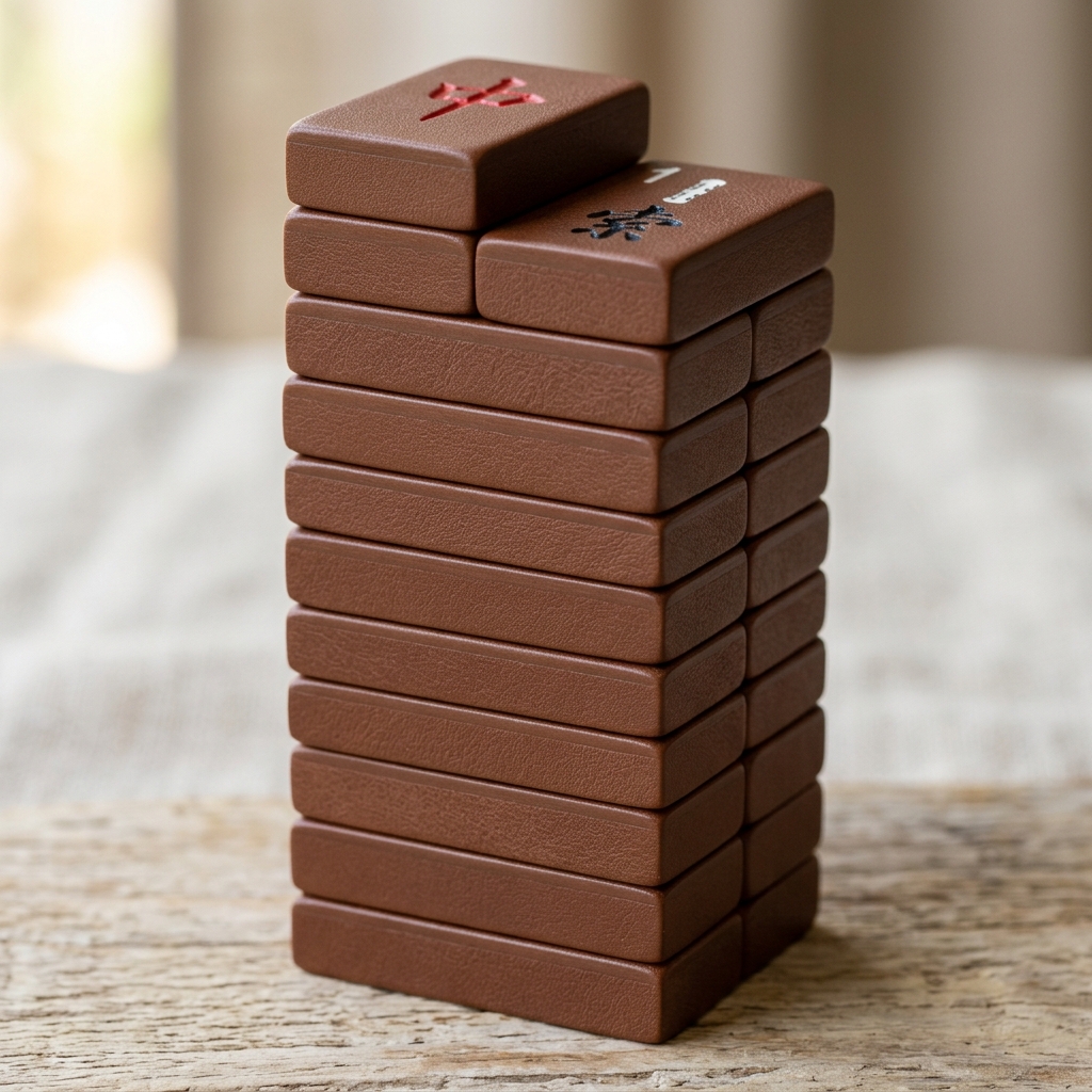 166-Tile Western Boot Acrylic American Mahjong Set detail