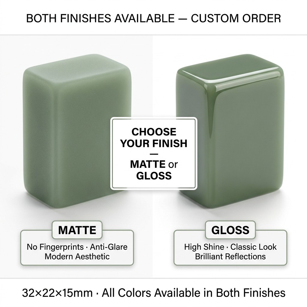 166-Tile Sage Green Acrylic American Mahjong Set — Laser Engraving view 4