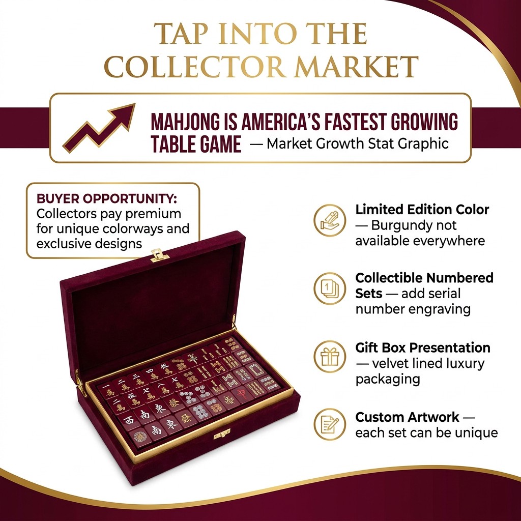 166-Tile Gold Engraving Acrylic American Mahjong Set (CS-041) detail