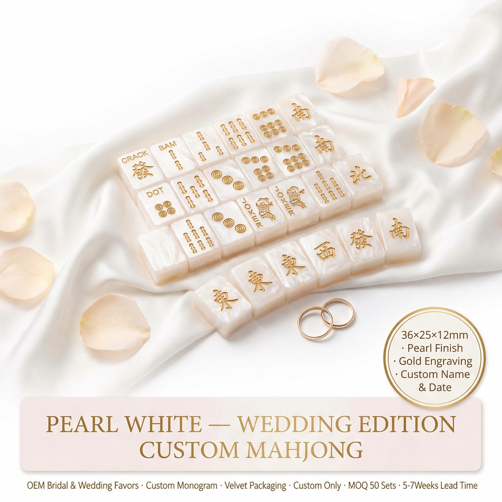 Premium acrylic American mahjong set manufactured by CHUANGSU Toys