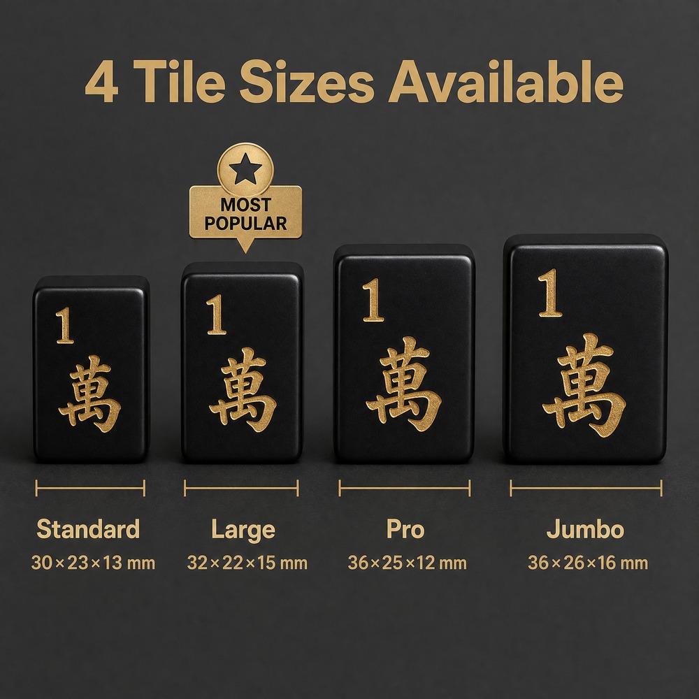 160-Tile Black Acrylic American Mahjong Set view 4