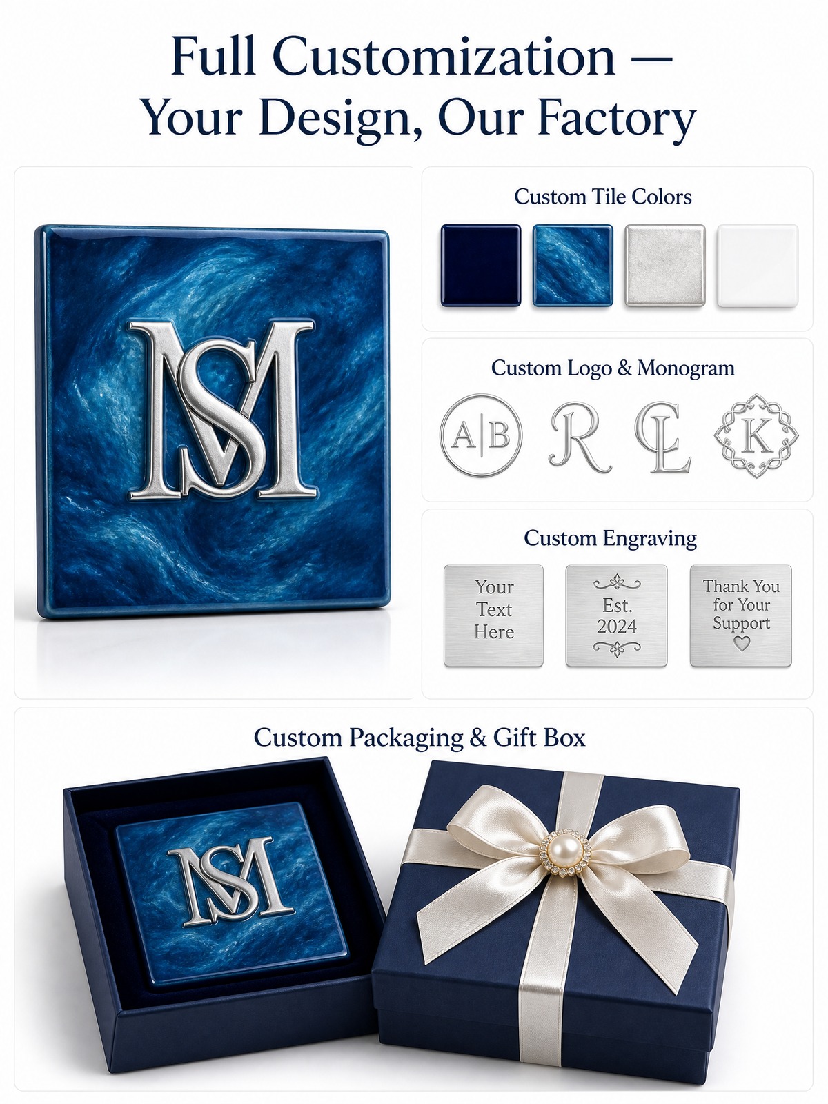 160-Tile Blue Acrylic American Mahjong Set detail