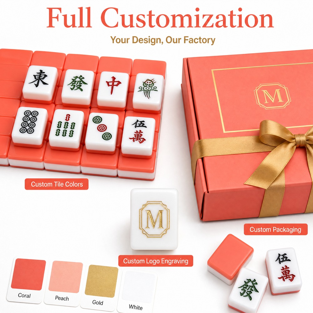 160-Tile 4-Layer Acrylic American Mahjong Set view 4