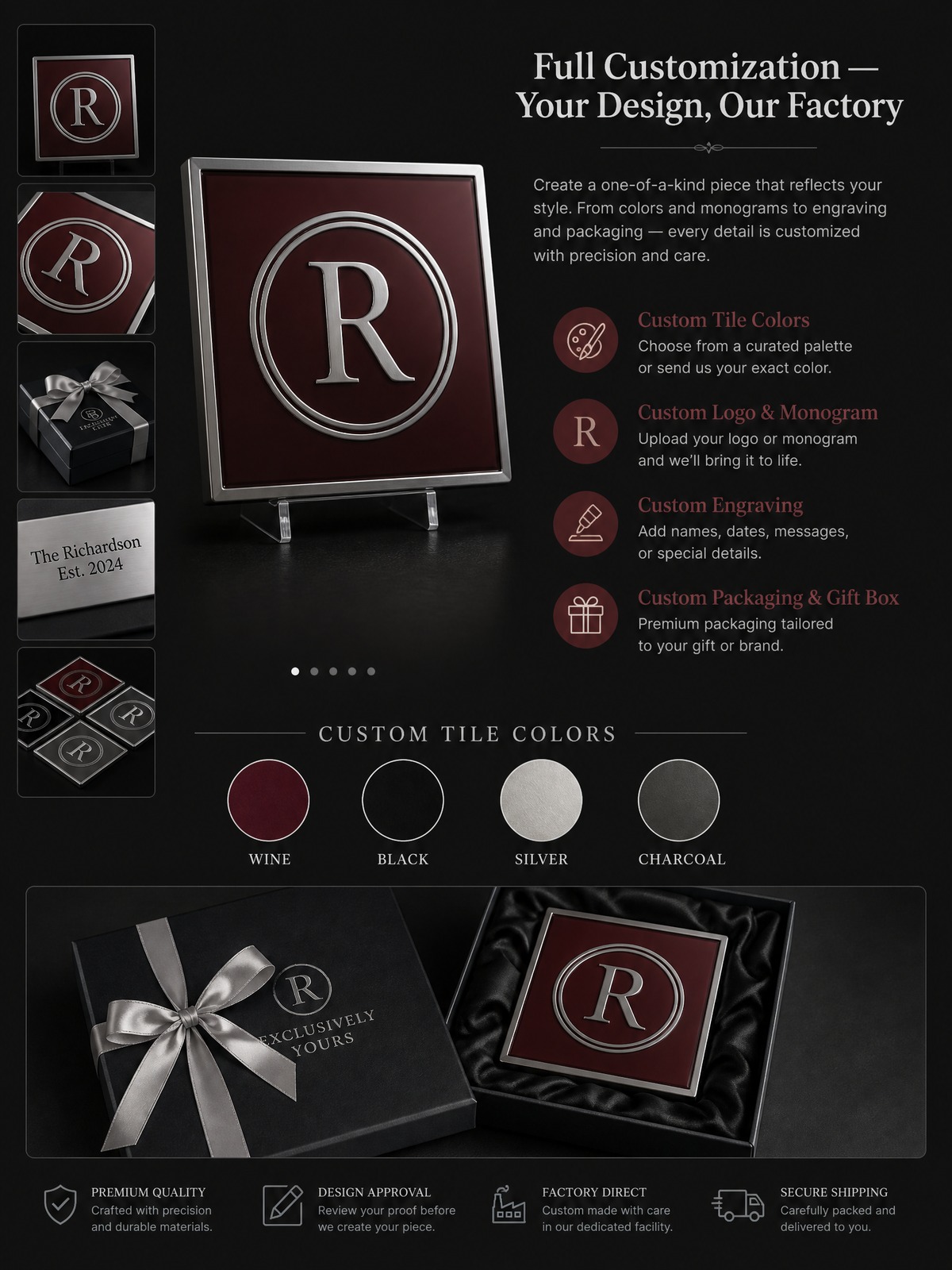 160-Tile Wine Red Acrylic American Mahjong Set detail