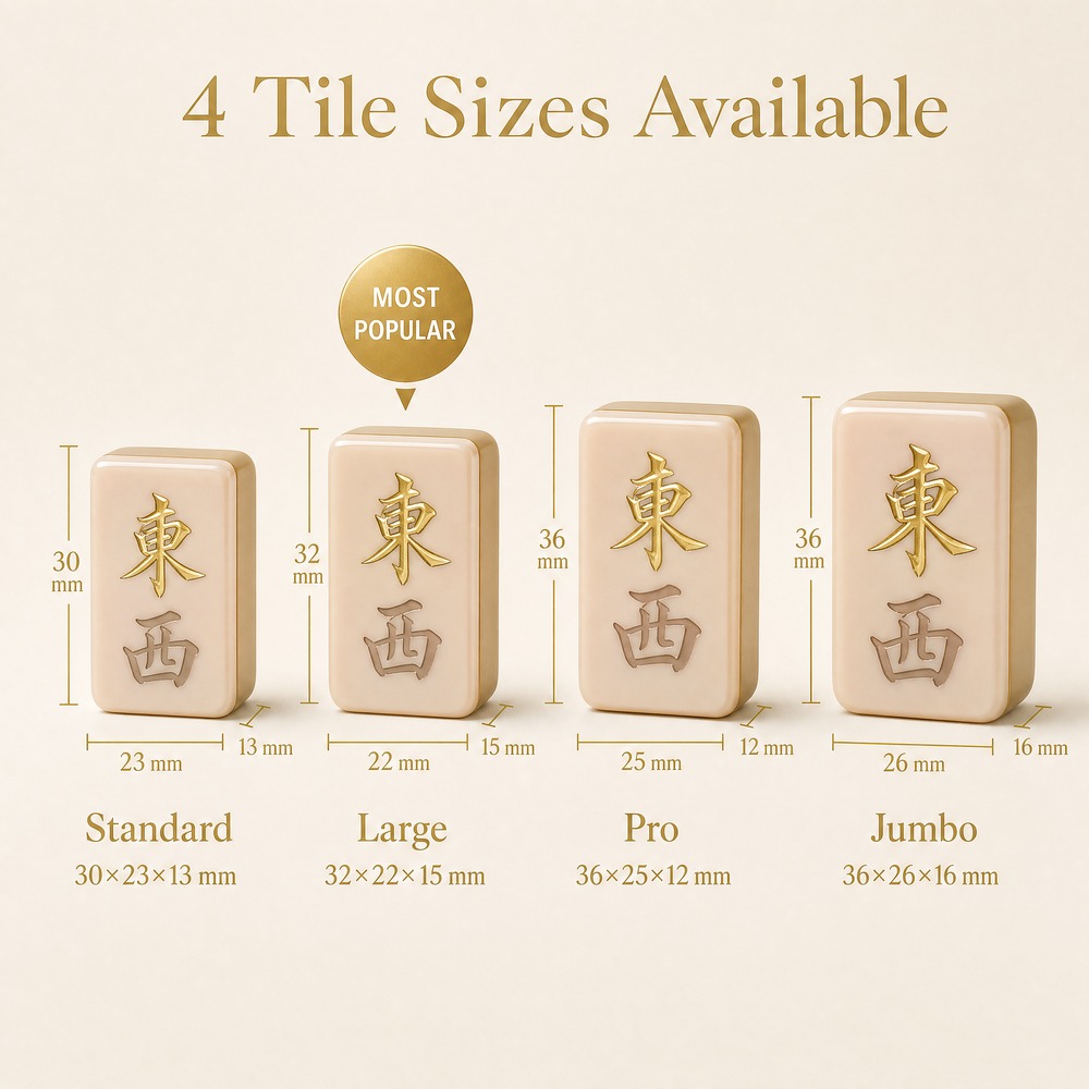 160-Tile Gold Acrylic American Mahjong Set view 3