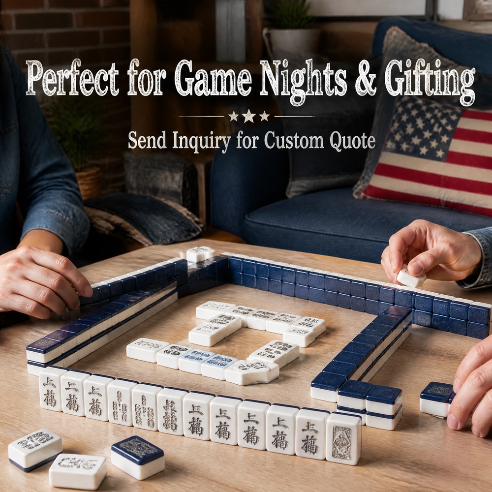 160-Tile Marble Acrylic American Mahjong Set view 6