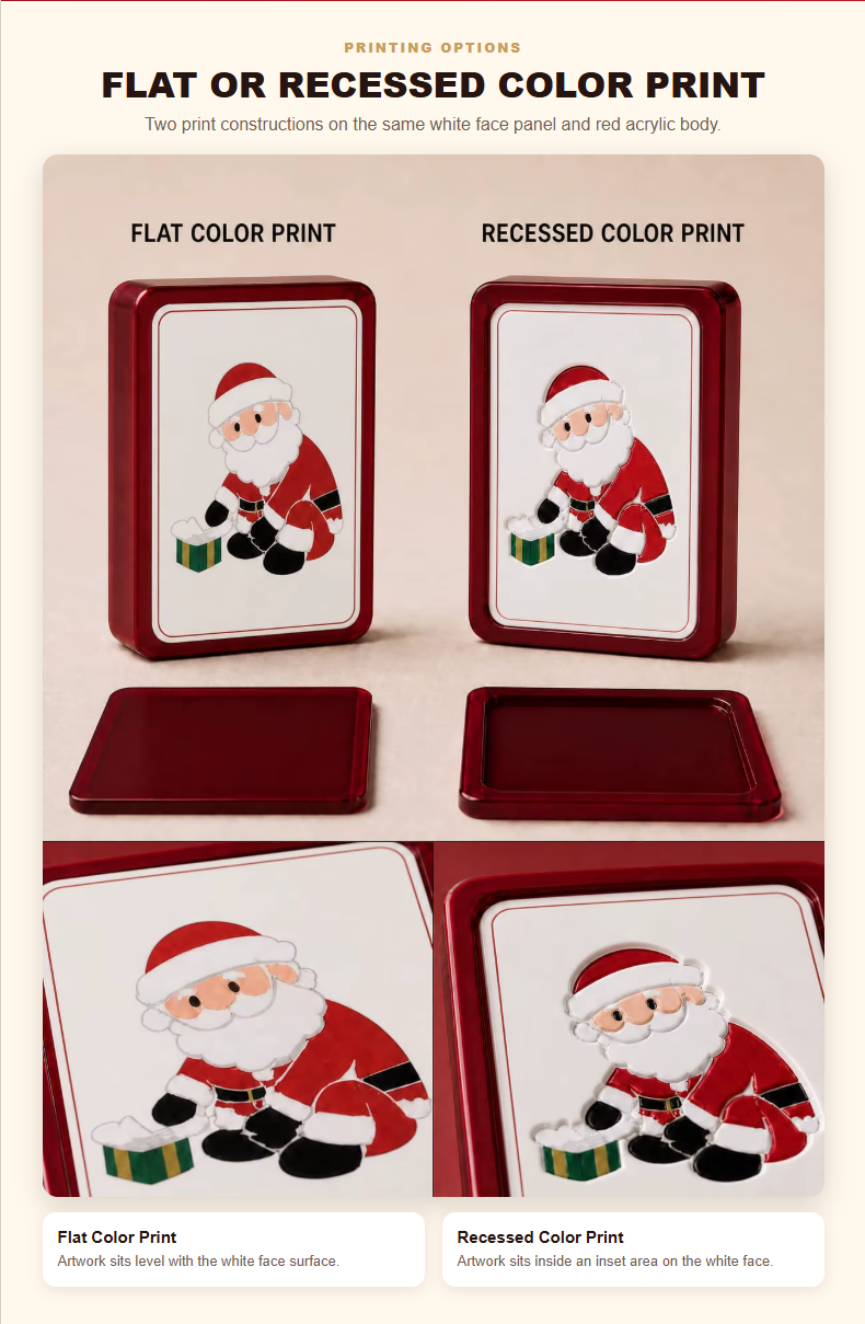 160-Tile Christmas Acrylic American Mahjong Set detail