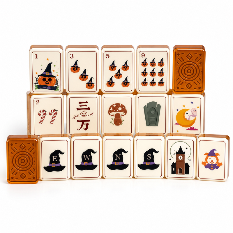 160-Tile Halloween Acrylic American Mahjong Set