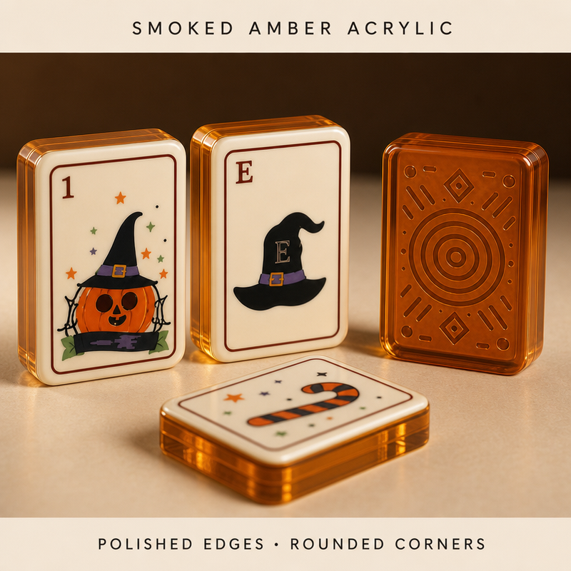 160-Tile Halloween Acrylic American Mahjong Set view 3