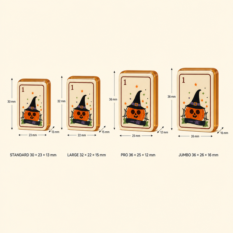 160-Tile Halloween Acrylic American Mahjong Set view 4