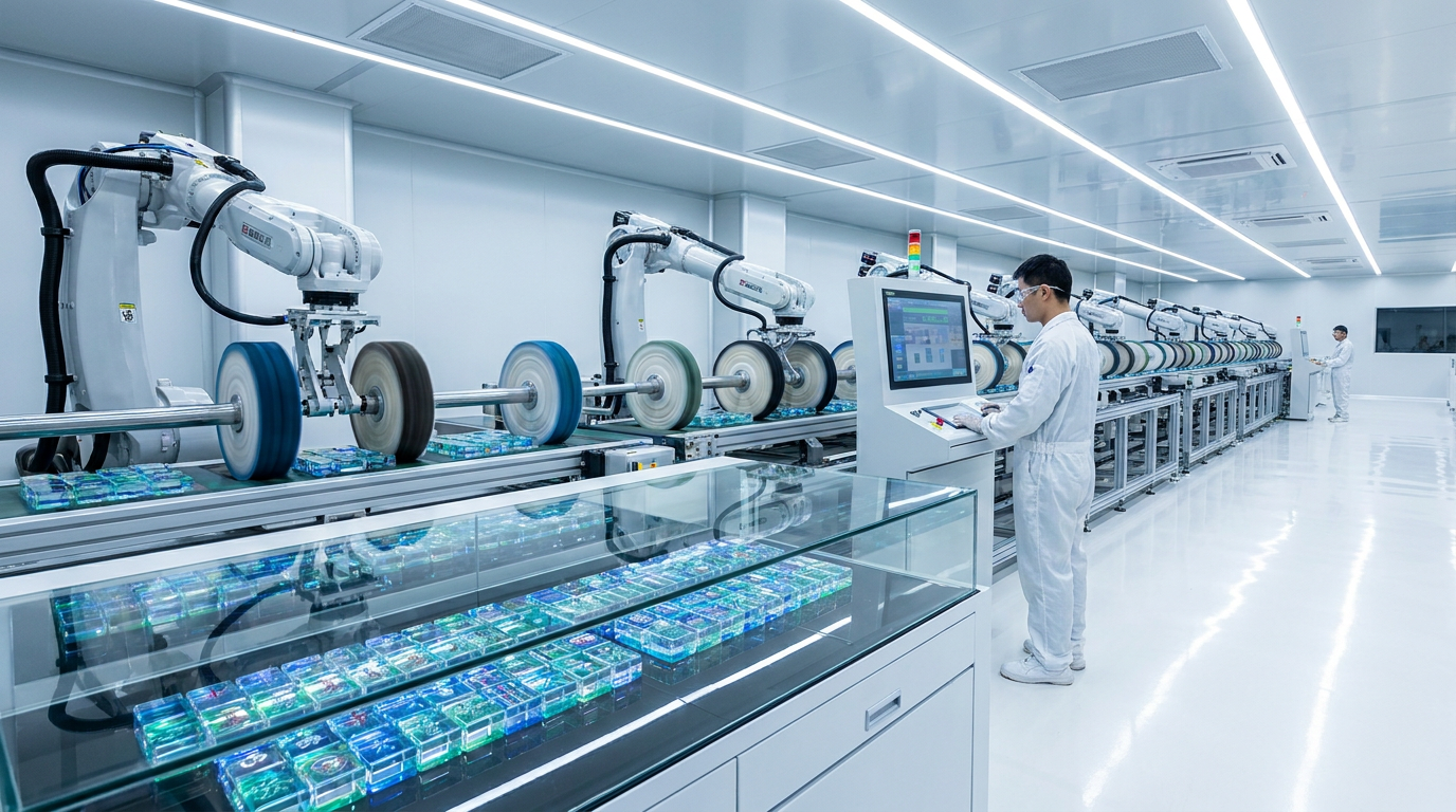Mirror-Finish Polishing — mahjong production line at the CHUANGSU Taishan factory